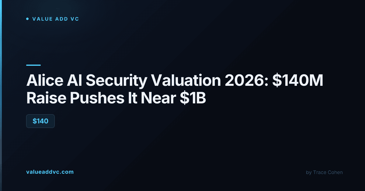 Alice AI security valuation 2026 funding round