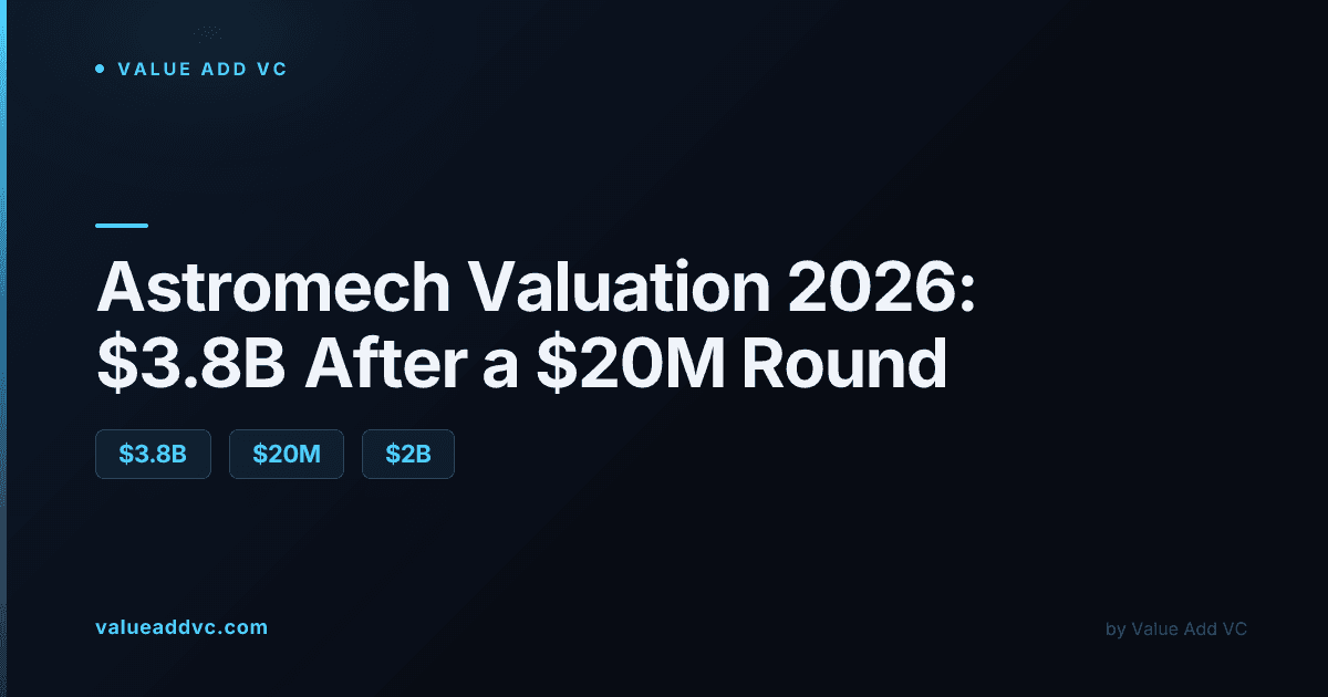 Astromech valuation 2026: $3.8B after a $20M round