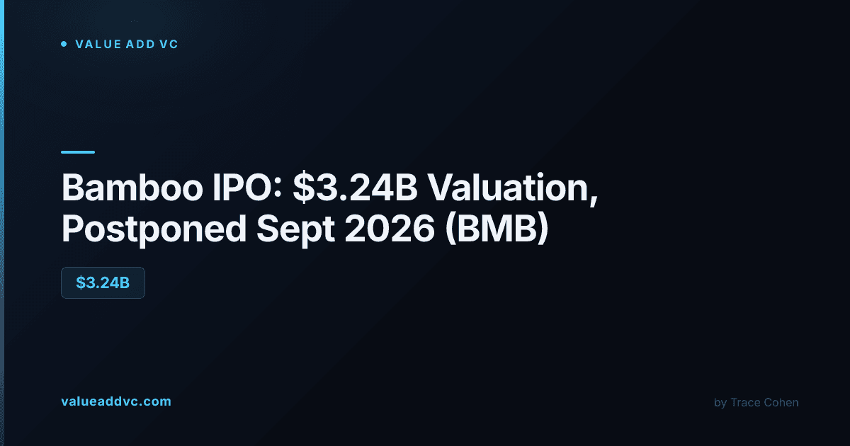 Bamboo IPO 2026: Bamboo Insurance's $3.24 billion valuation target, $700 million raise, and its September postponement