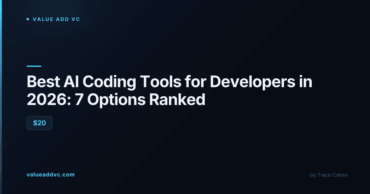 Ranked comparison of AI coding tools for developers in 2026