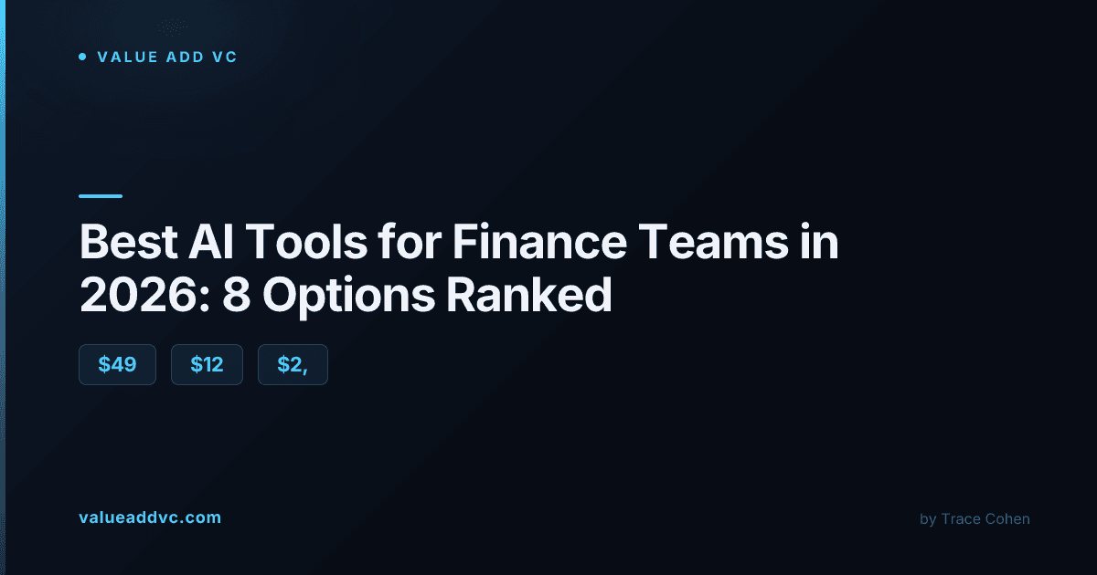 Ranked comparison of AI finance and accounting software tools for startups in 2026