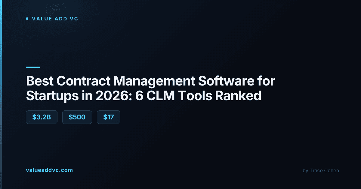 Ranked comparison of contract management and CLM software for startups in 2026