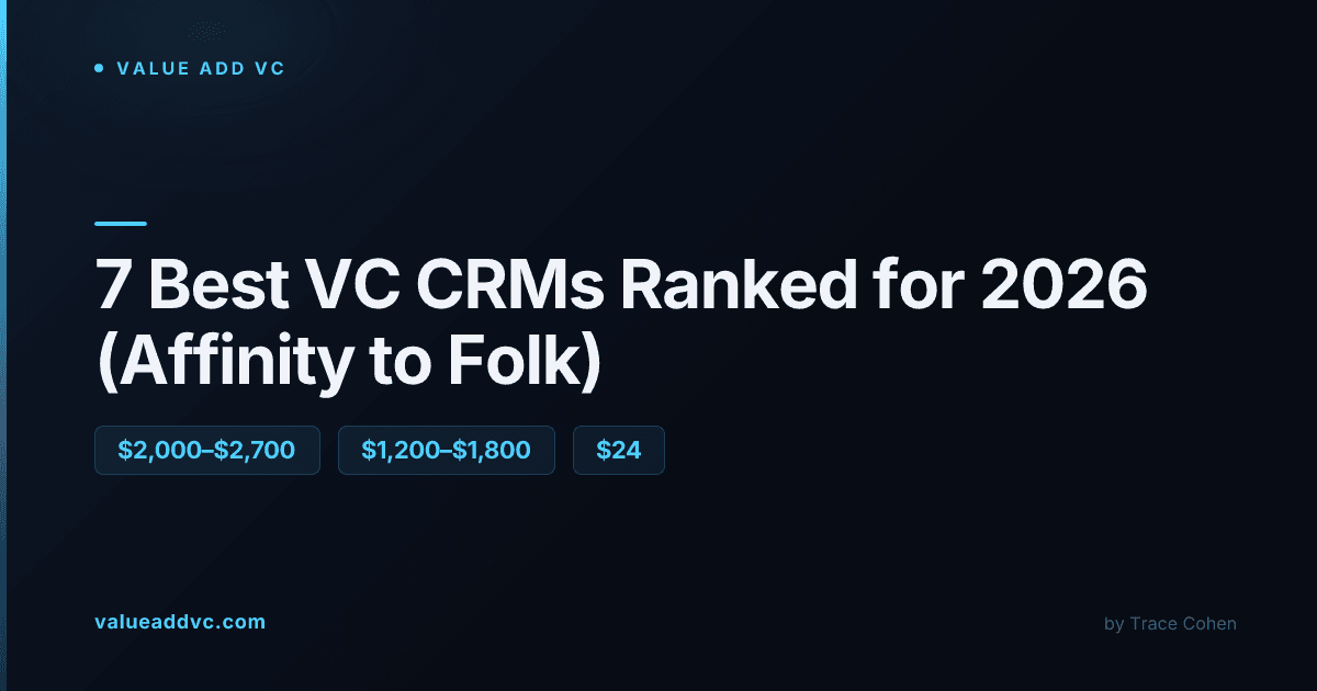 Best VC CRM Tools Ranked in 2026: Affinity, 4Degrees, Folk, Pipedrive Compared