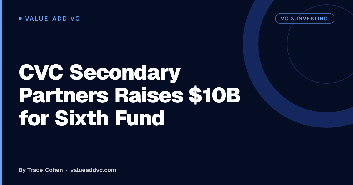 CVC Secondary Partners SOF VI fund data visualization