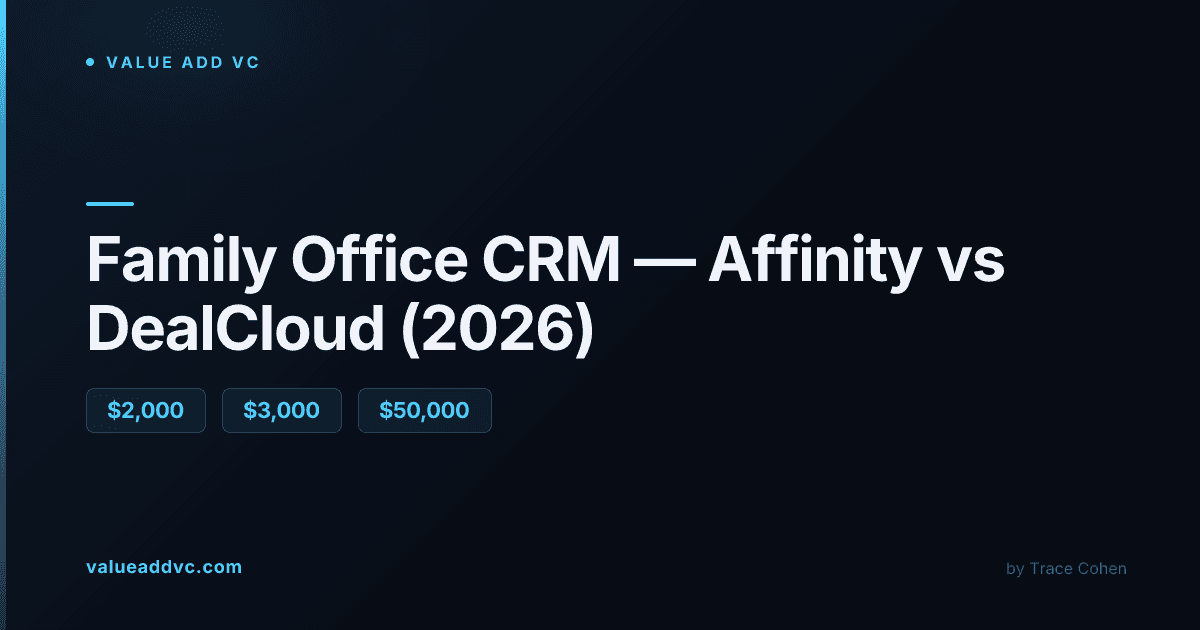 Financial dashboard and deal pipeline software on a desktop screen