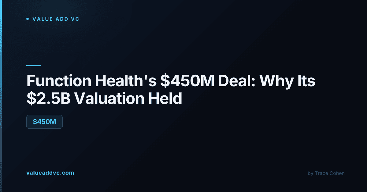 Function Health's $450M financing from General Catalyst and why its $2.5B valuation didn't change