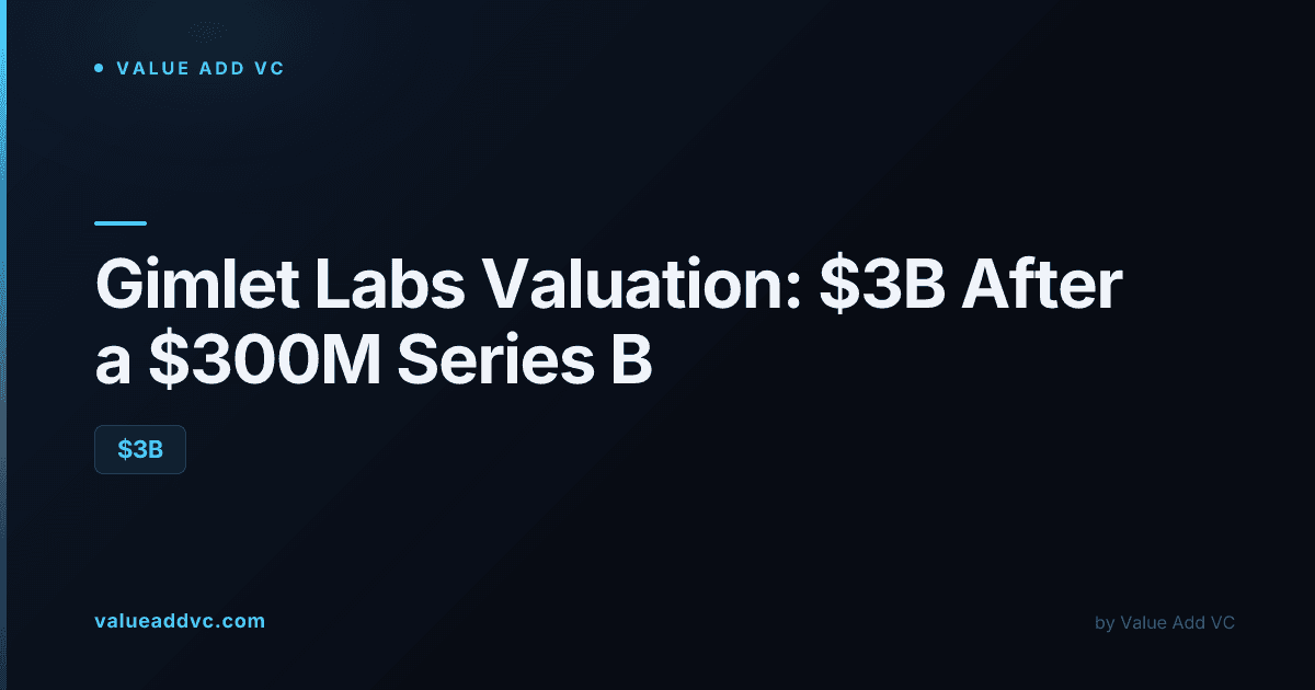 Gimlet Labs valuation 2026: $3 billion Series B led by Andreessen Horowitz
