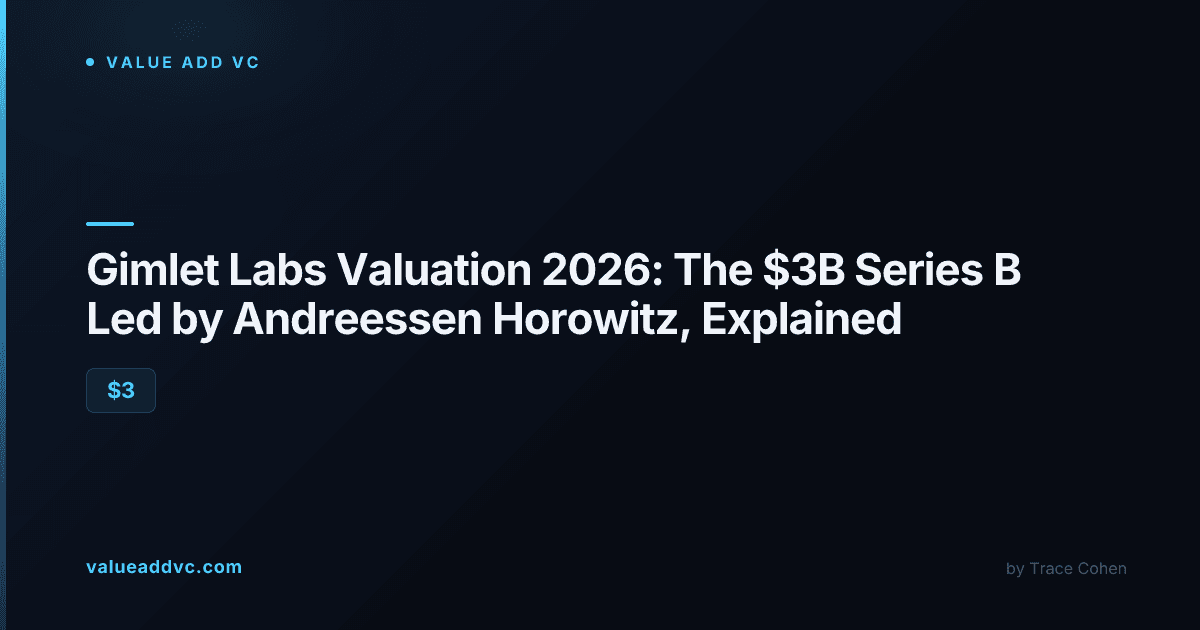 Gimlet Labs valuation 2026: $3 billion Series B led by Andreessen Horowitz