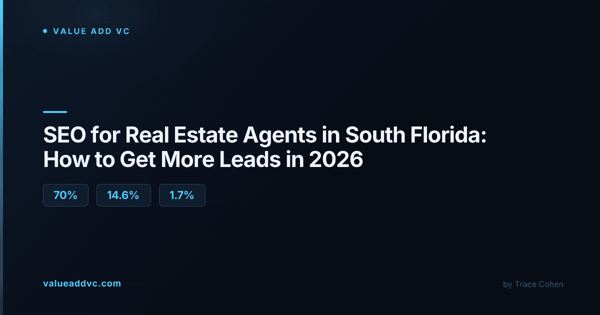 South Florida residential neighborhood street with palm trees representing real estate search