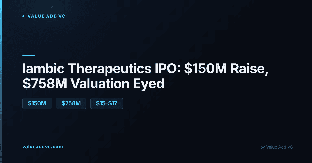Iambic Therapeutics IPO 2026: $150 million raise, $758 million valuation eyed