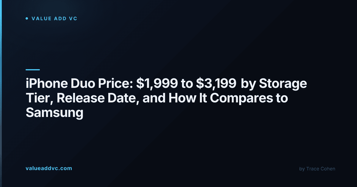 iPhone Duo price by storage tier