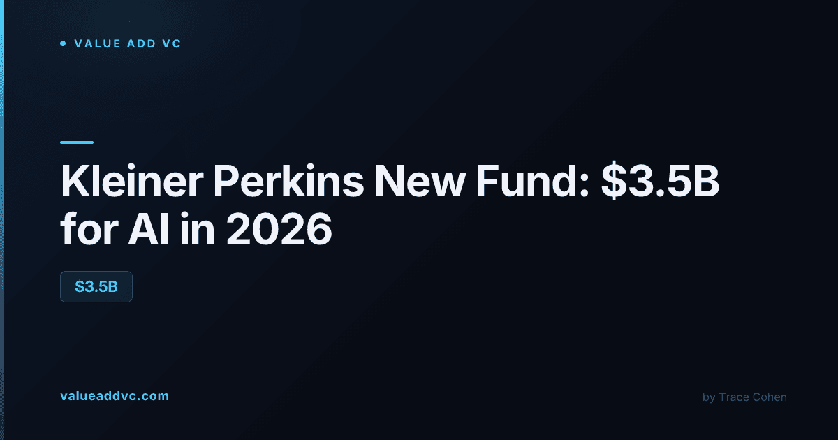 Kleiner Perkins 2026 fund raise data visualization