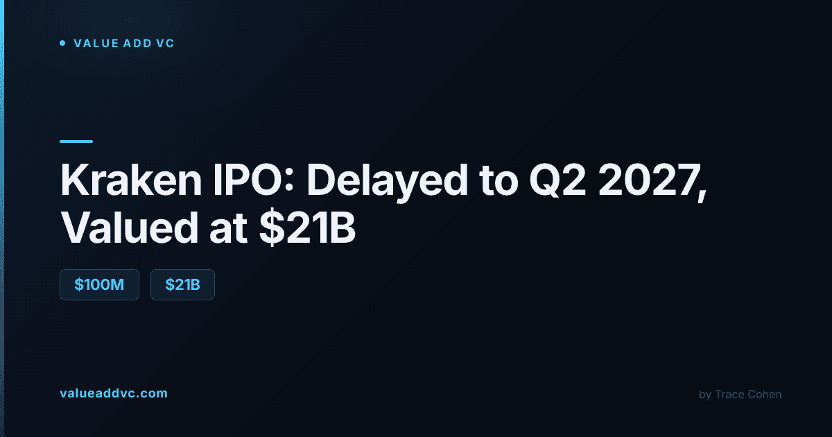 Kraken IPO: delayed to Q2 2027 at the earliest, with a reported $21 billion valuation