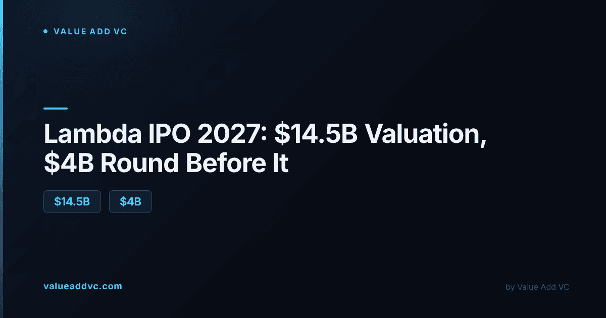 Lambda IPO 2027: the $14.5B valuation and $4B round before it