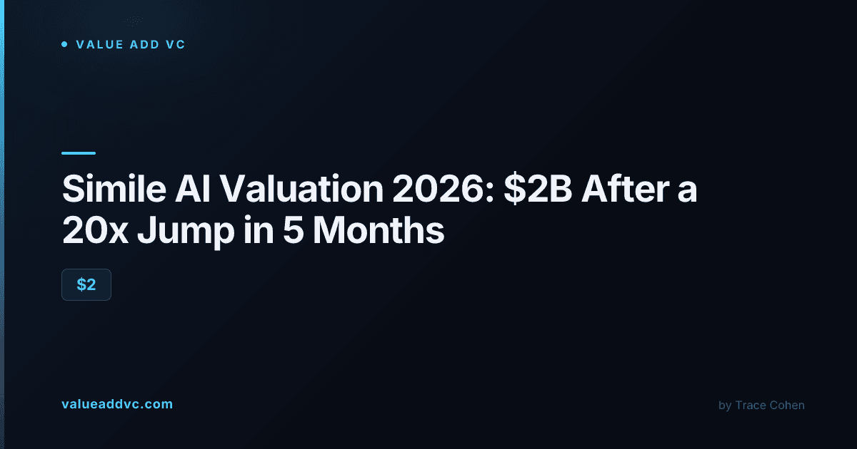 Simile AI valuation 2026: $2B after a 20x jump in 5 months