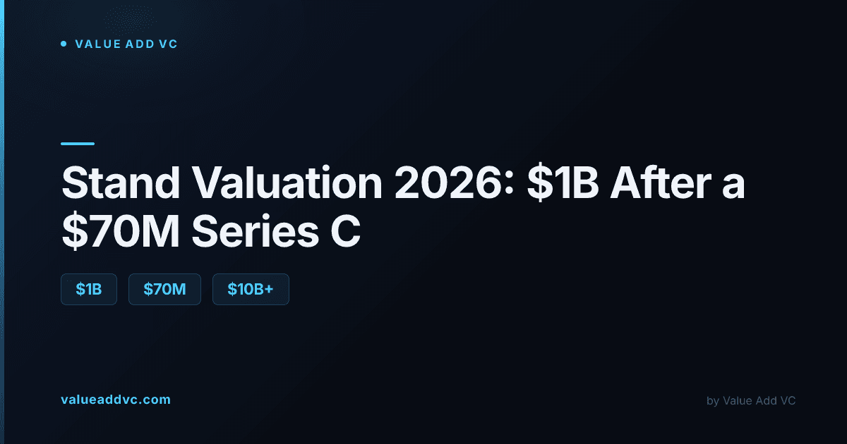 Stand valuation 2026: $1B after a $70M Series C