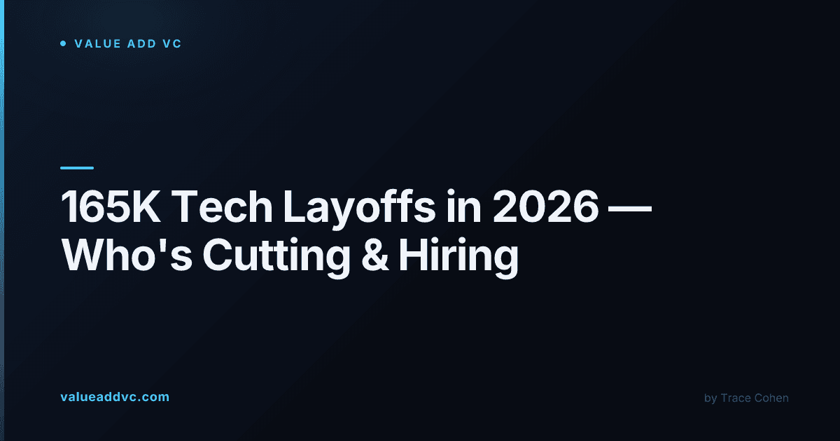 Empty corporate office desks representing 2026 tech industry layoffs