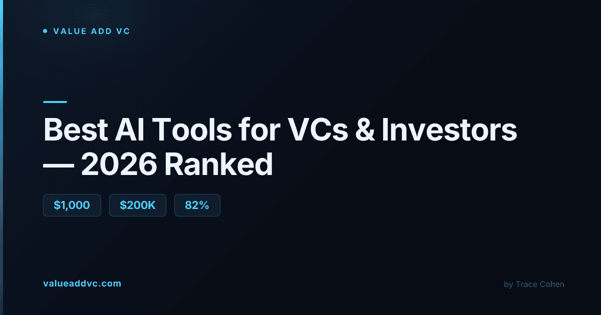 Investor reviewing AI-generated research and data dashboards on a laptop screen