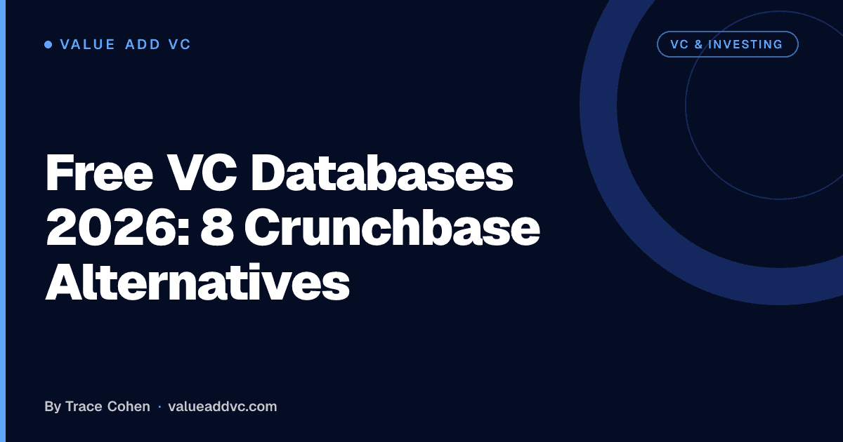 Best Free VC Databases 2026