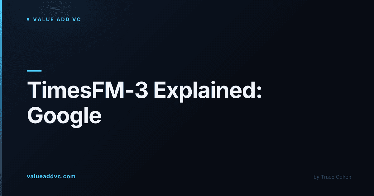 TimesFM-3 Explained: Google's 330M-Parameter Forecast Model