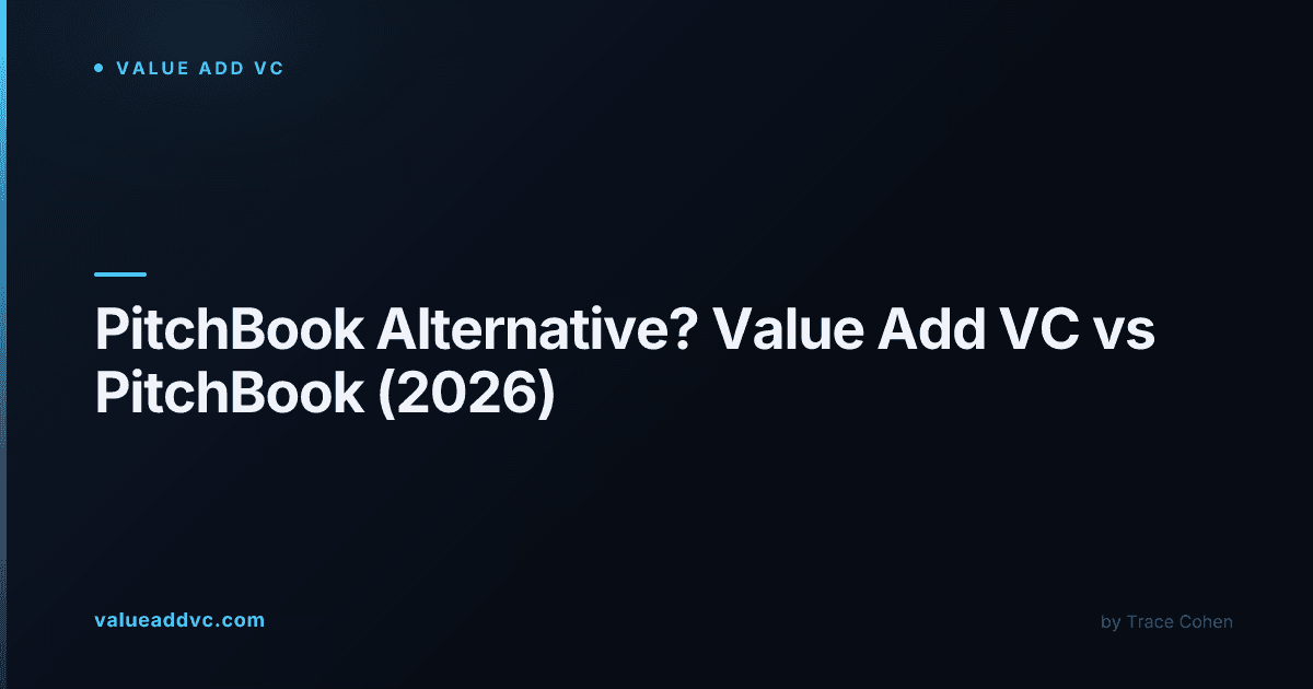Value Add VC vs PitchBook comparison
