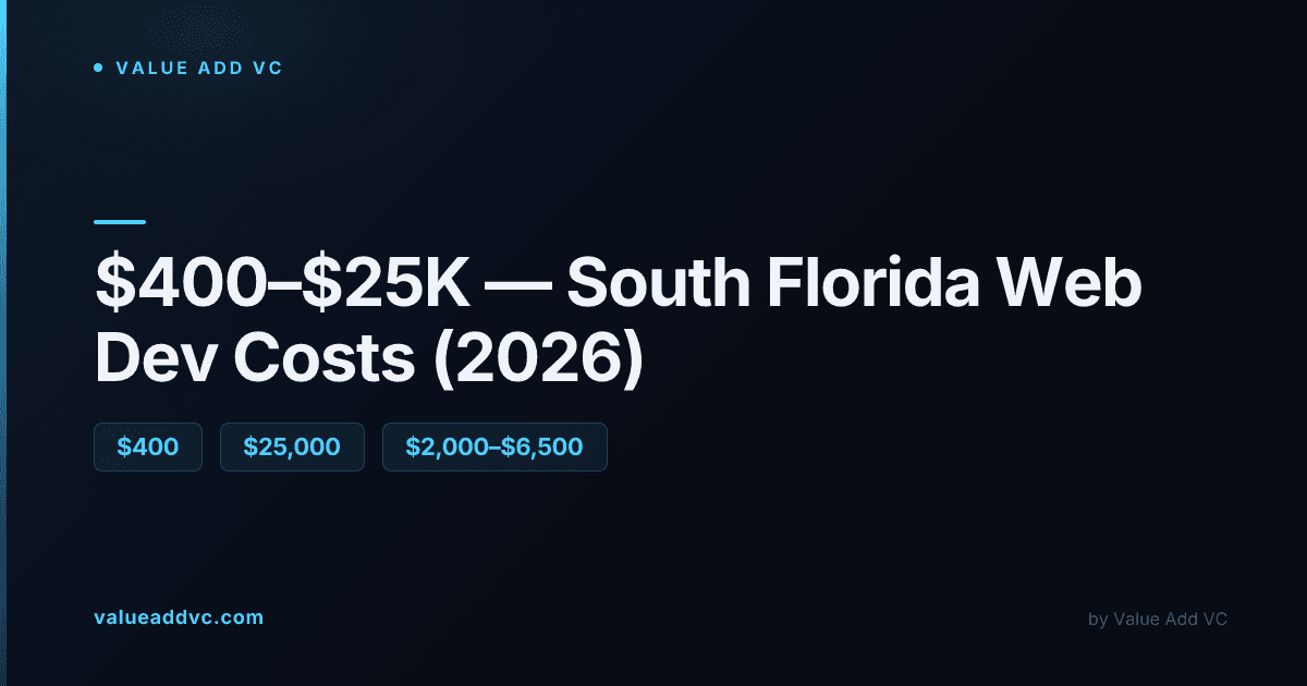 Small business owner working on a laptop, representing a South Florida SMB building a website