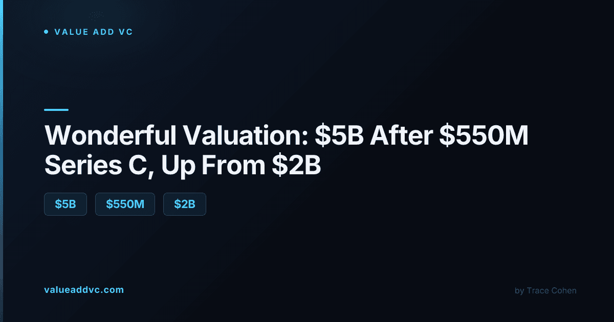 Wonderful valuation 2026: $5B after $550M Series C enterprise AI operating system
