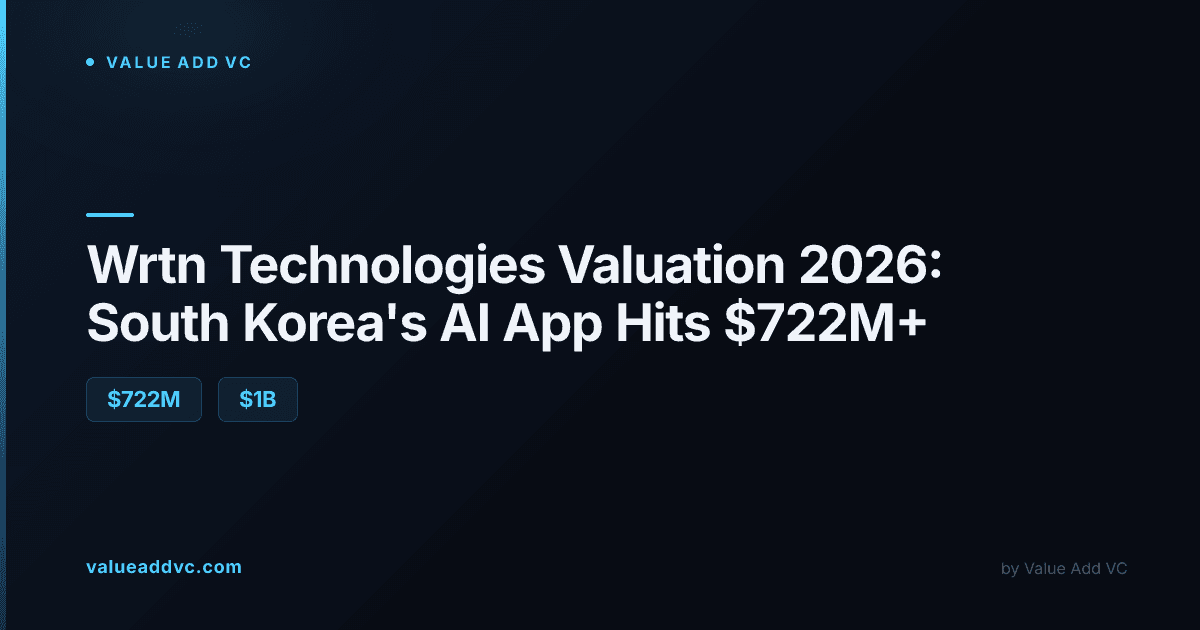 Wrtn Technologies valuation 2026: South Korea's AI app hits $722M+ after its Series C