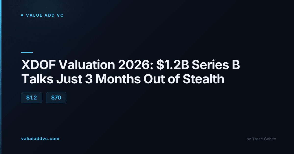 XDOF valuation 2026 $1.2 billion Series B robot data startup