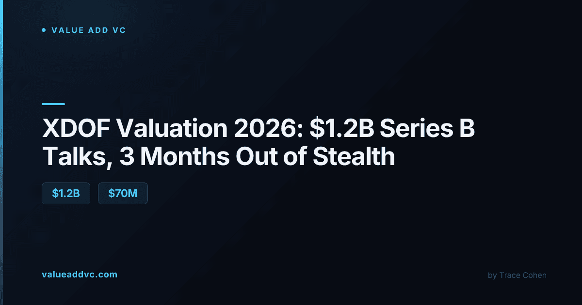 XDOF valuation 2026 $1.2 billion Series B robot data startup