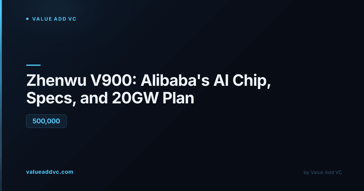 Zhenwu V900: Alibaba's AI chip, specs, and 20GW data center plan