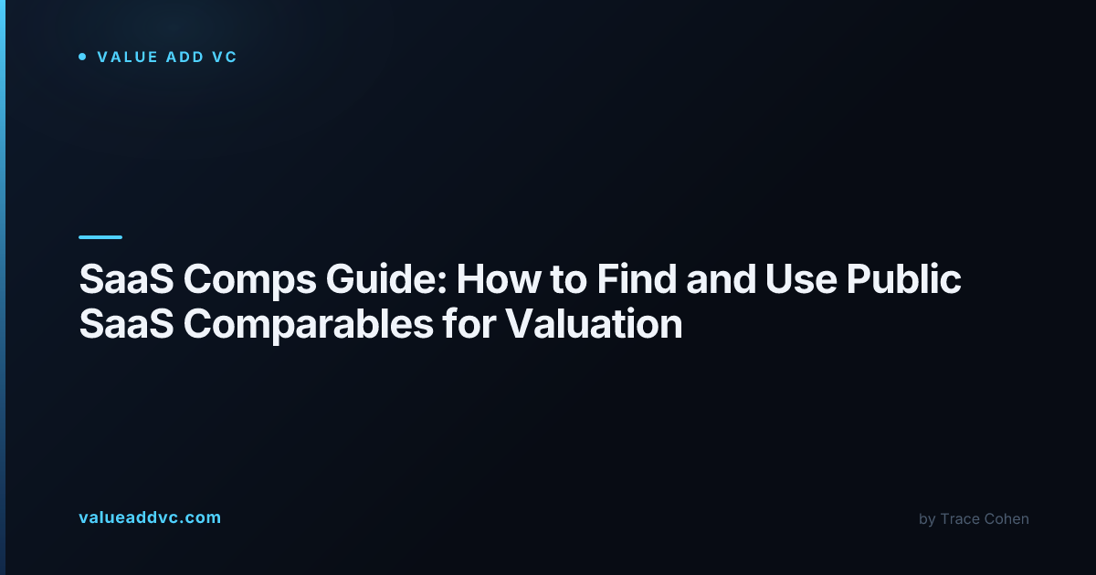 SaaS Comps Guide: How to Find and Use Public SaaS Comparables for ...
