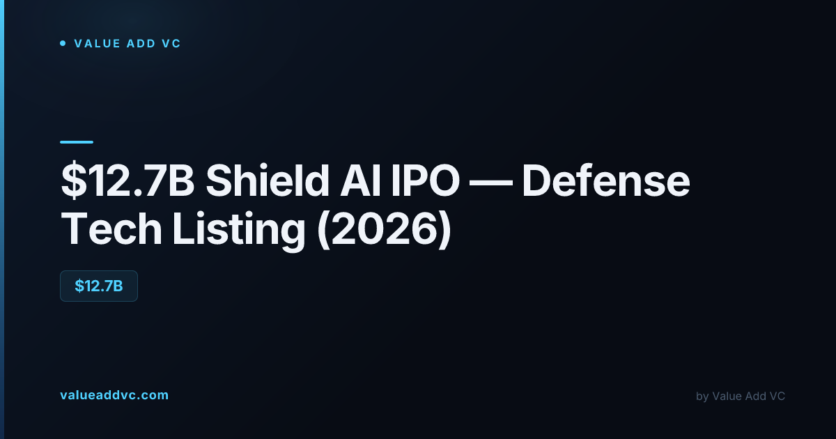 $12.7B Shield AI IPO — Defense Tech Listing (2026)