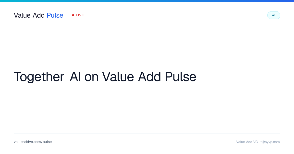 Together AI valuation: $8.3B (Jul 2026) — funding & investors
