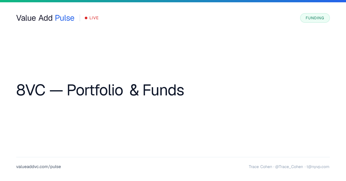 8VC — Portfolio, Funds & Investments | Value Add VC