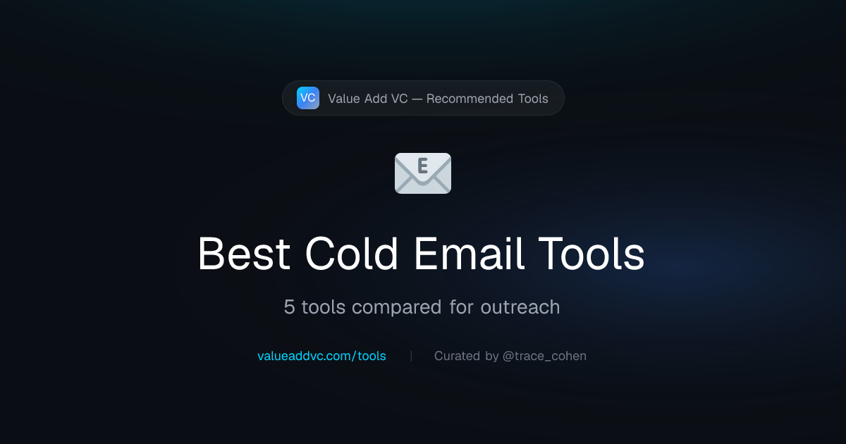 5 Best Cold Email Tools Compared (2026) | Value Add VC